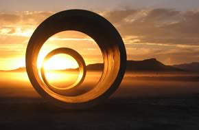 Sun landscape artistic