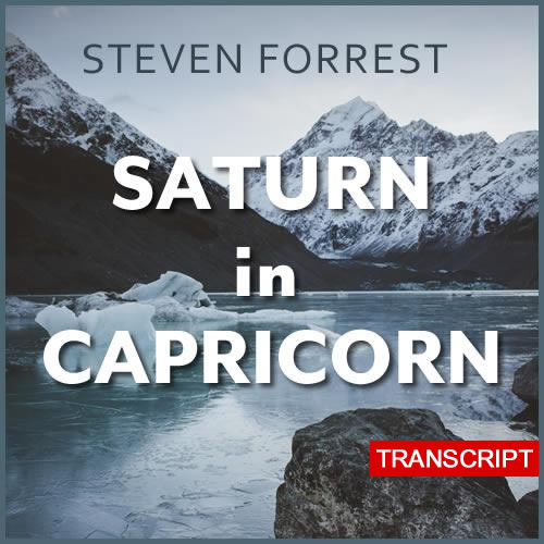 Transcript: Saturn in Capricorn